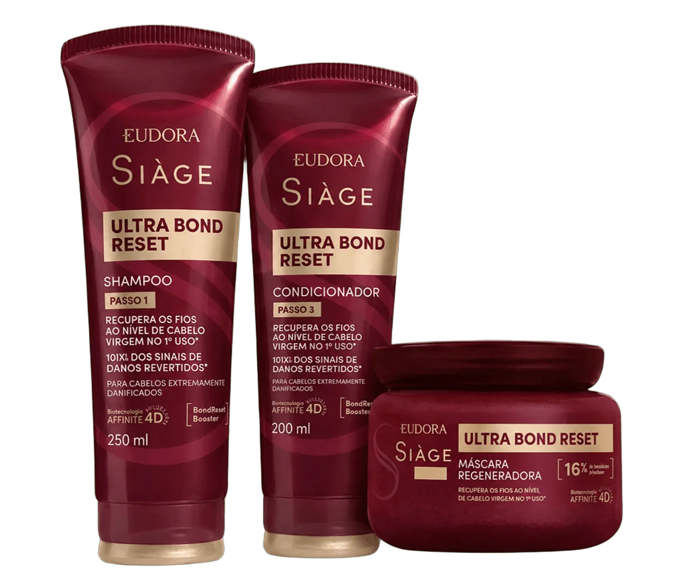 Kit de amostra Siàge Ultra Bond Reset (3 sachês de 7 ml)